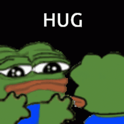 Hug Pepe GIF