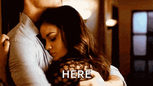 Hugging Ezria GIF