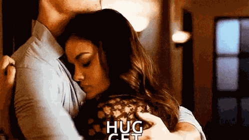 Hugging Ezria GIF