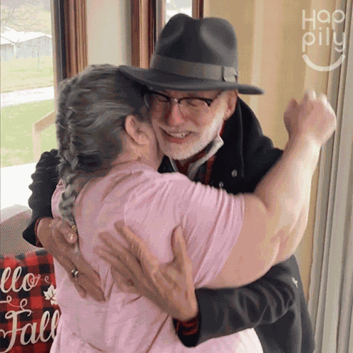 Hugging Happily GIF