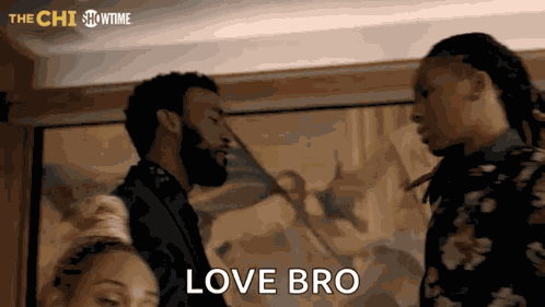 Hugging Luke James GIF