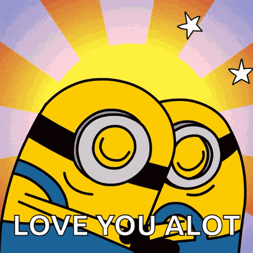 Hugging Stuart The Minion GIF