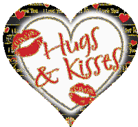 Hugs And Kisses Love Sticker