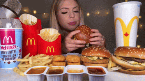 Hunnibee Asmr Mcdonalds GIF
