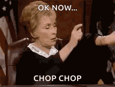 Hurry Up Judge Judy GIF