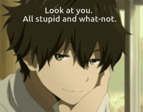 Hyouka Smug GIF