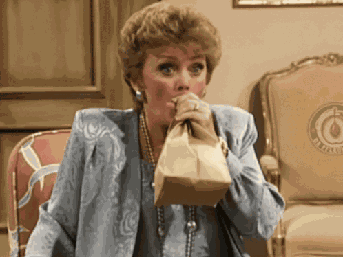 Hyper Ventilating Golden Girls GIF
