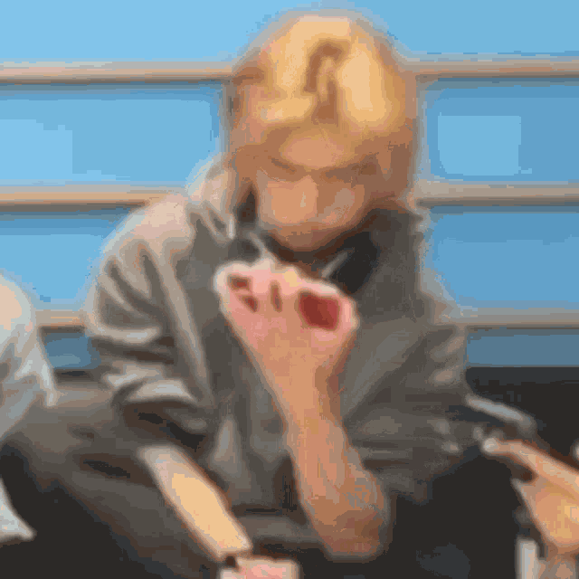 Hyunjin Shaking Head GIF