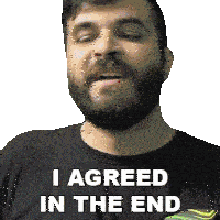 I Agreed In The End Andrew Baena Sticker