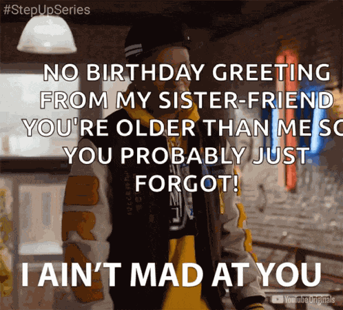 I Aint Mad At You Not Even Mad GIF