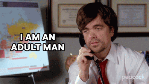 I Am An Adult Man Stewart Lagrange GIF