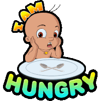 I Am Hungry Raju Sticker
