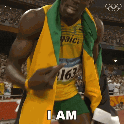 I Am Number One Usain Bolt GIF