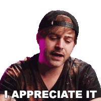 I Appreciate It Jared Dines Sticker