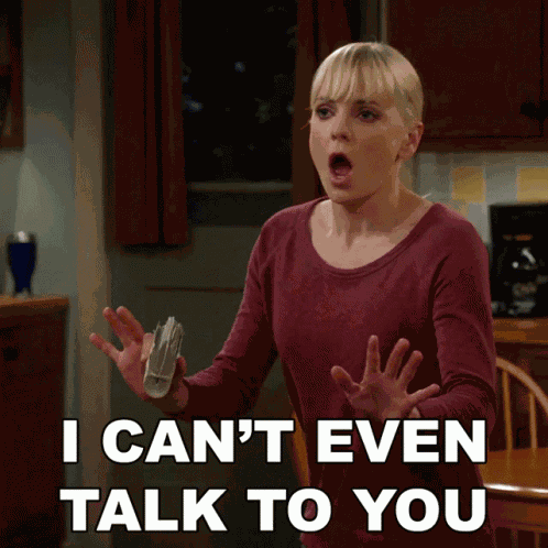 I Cant Even Talk To You Anna Faris GIF