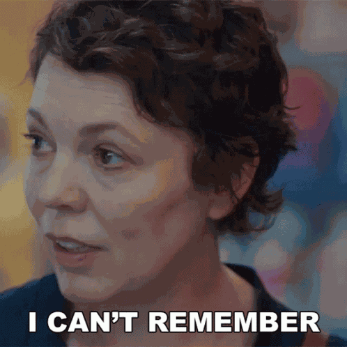 I Cant Remember Much Actually Leda Caruso GIF