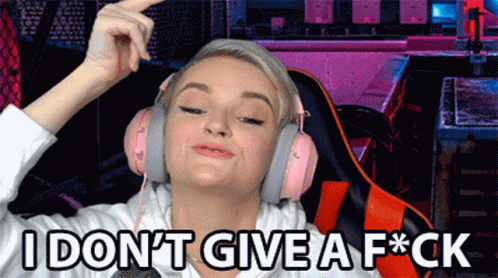 I Dont Give A Fuck I Dont Give A Shit GIF