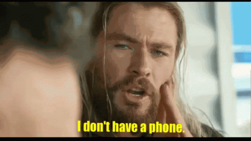 I Dont Have A Phone Send A Raven Thor GIF