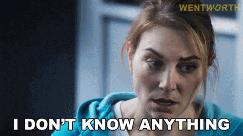 I Dont Know Anything Allie Novak GIF