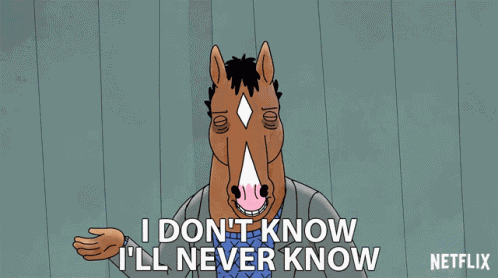 I Dont Know Ill Never Know GIF