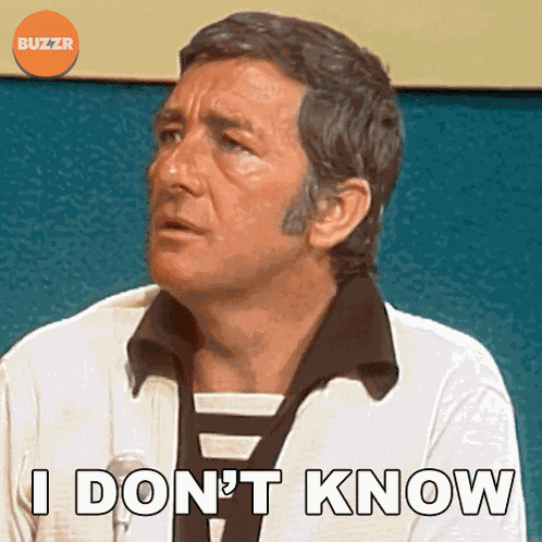 I Don'T Know Richard Dawson GIF