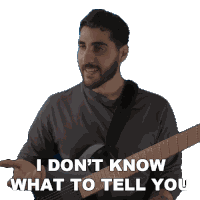 I Dont Know What To Tell You Rudy Ayoub Sticker