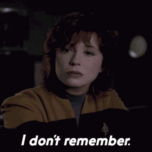 I Dont Remember Ensign Lyndsay Ballard GIF