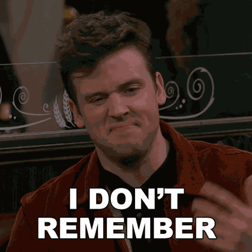 I Don'T Remember That Much Freddy Crane GIF