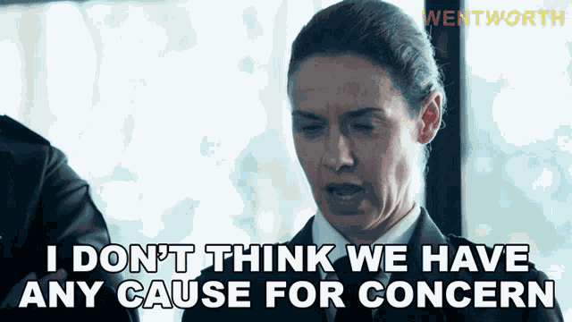 I Dont Think We Have Any Cause For Concern Vera Bennett GIF