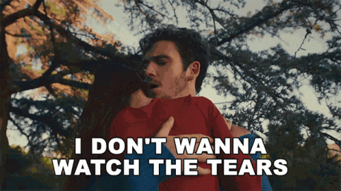 I Dont Wanna Watch The Tears Roll Down Your Face Lauv GIF