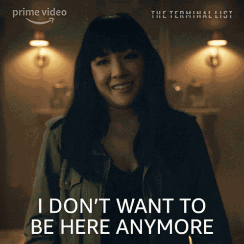 I Dont Want To Be Here Anymore Katie Buranek GIF