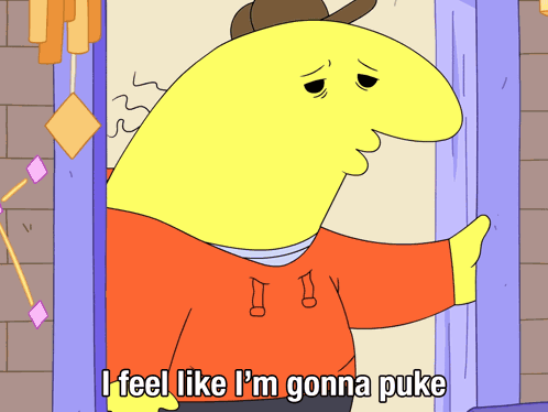 I Feel Like I'M Gonna Puke Chalie GIF