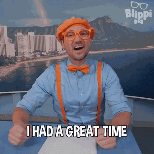 I Had A Great Time Blippi GIF
