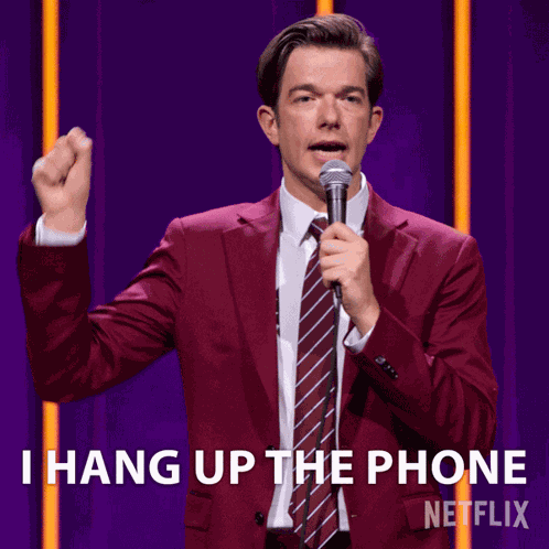I Hang Up The Phone John Mulaney GIF