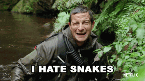 I Hate Snakes Animals On The Loose GIF