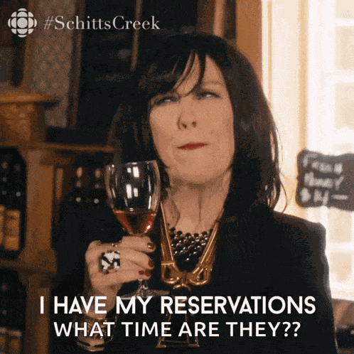 I Have My Reservations Moira Rose GIF