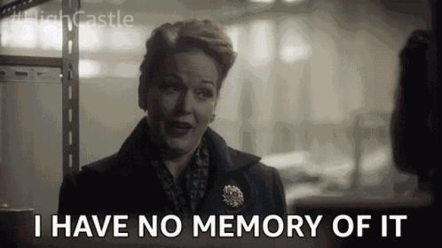 I Have No Memory Of It I Cant Remember GIF