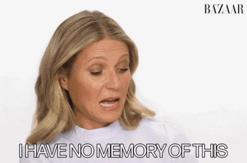 I Have No Memory Of This Gwyneth Paltrow GIF