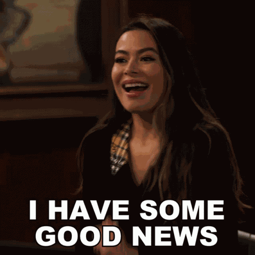 I Have Some Good News Carly Shay GIF