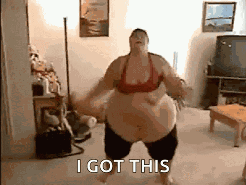 I Have To Go On A Diet Fat Lady GIF