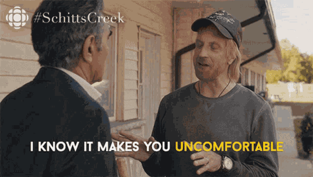 I Know It Makes You Uncomfortable When Somebody Gets Real With You Roland Schitt GIF