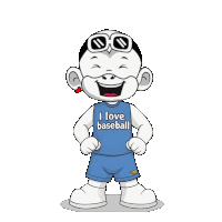 I Love Baseball Baseball Fan Sticker