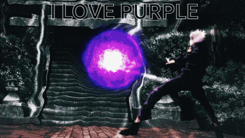 I Love Purple Gojo GIF