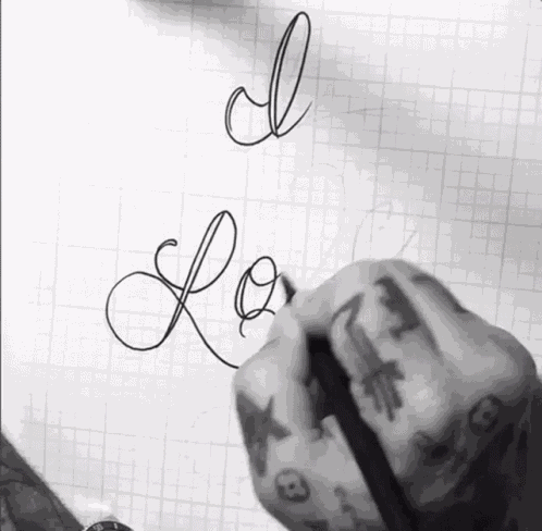 I Love You Calligraphy GIF