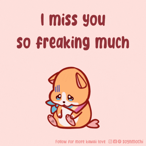 I-miss-you-so-freaking-much I-miss-you-too Meme
