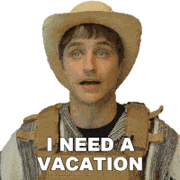 I Need A Vacation Danny Mullen Sticker