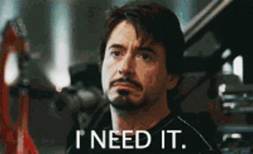 I Need It Robert Downey Jr GIF