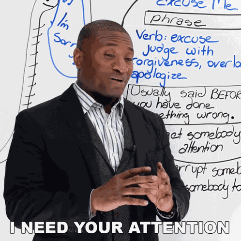I Need Your Attention James GIF
