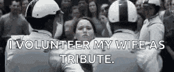 I Volunteer As Tribute Hunger Games GIF