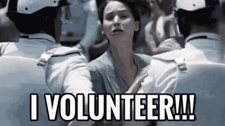 I Volunteer! GIF